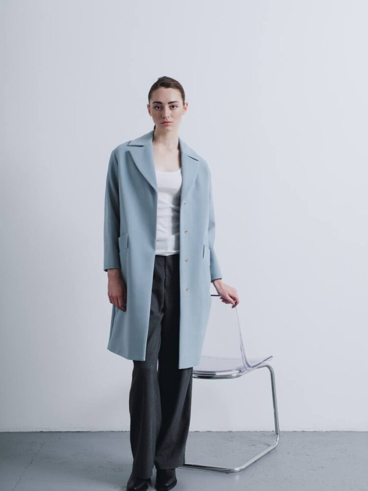 Gloria coat in moonstone color