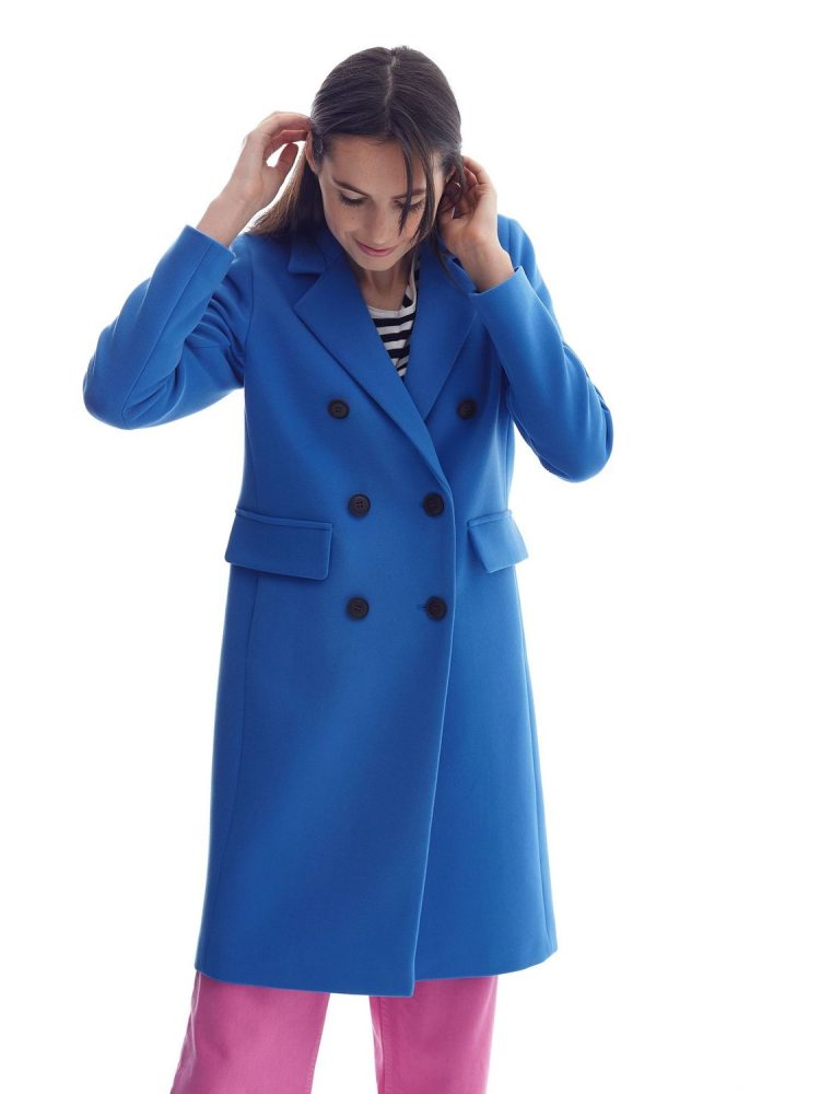 Пальто Періс кольору електрик