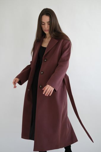 Henry coat in lilac color