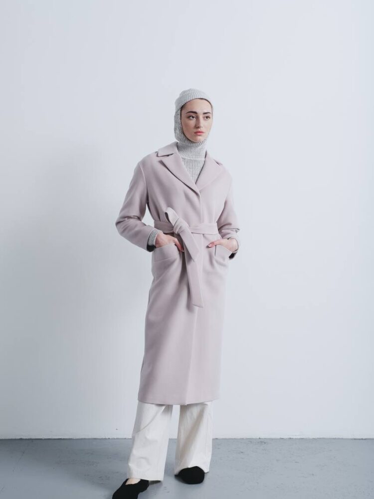 Henry coat in vanilla color