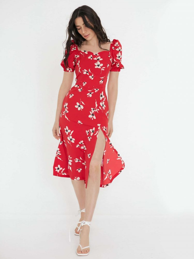 Сукня Дора червоного кольору 3