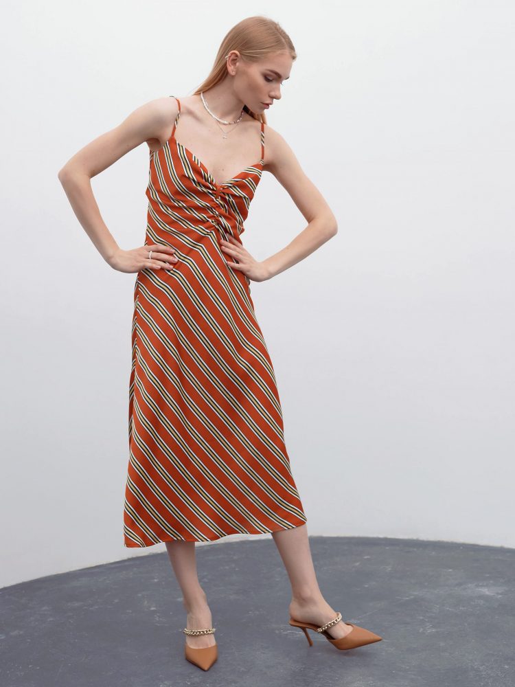 Сукня Селена кольору теракот