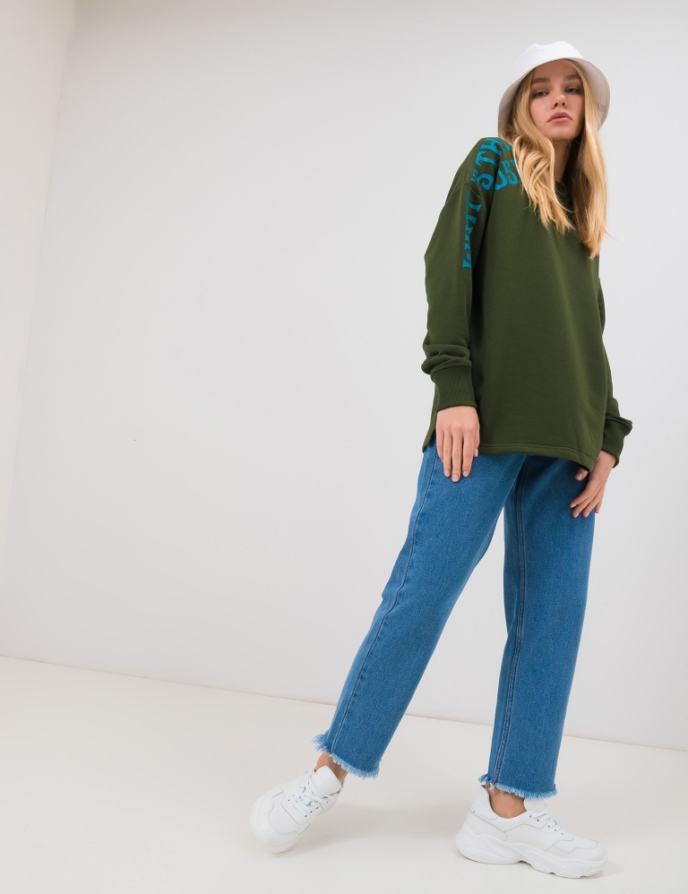 Світшот кольору хакі