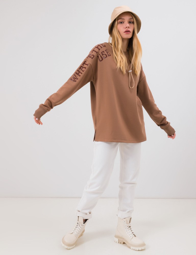 Світшот бежевого кольору