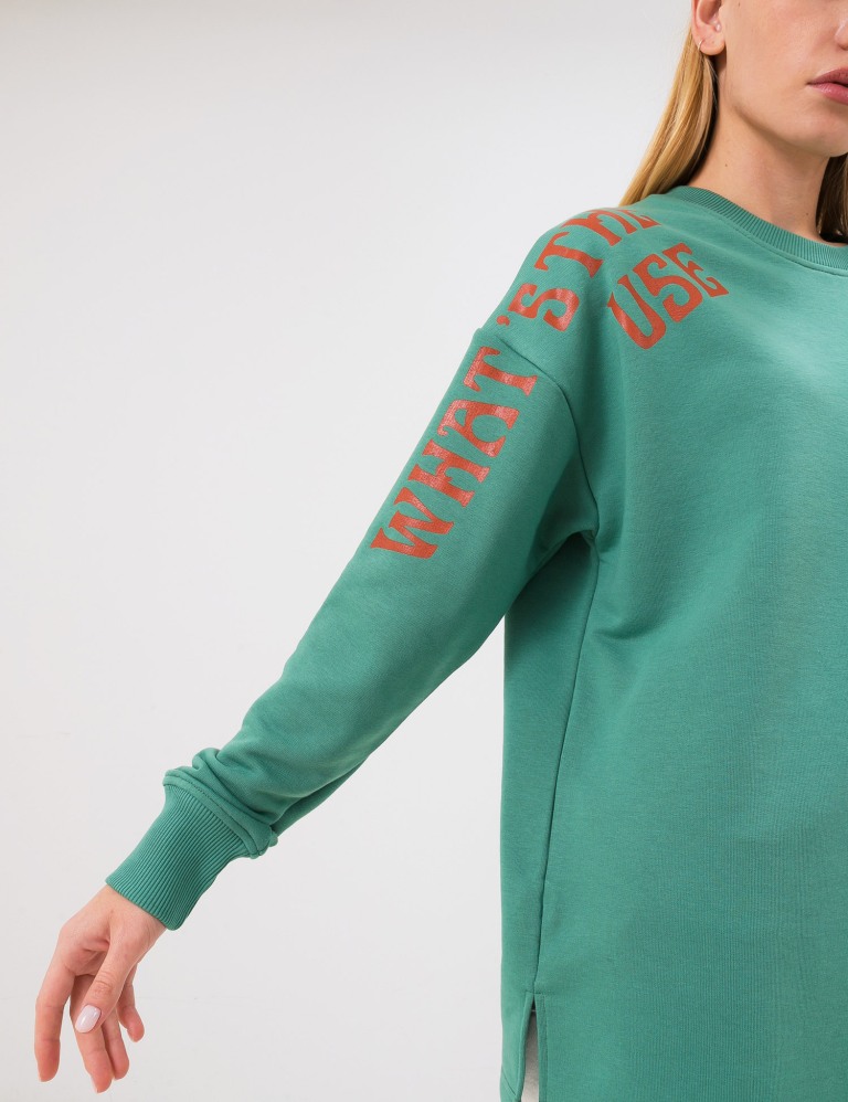 Sweatshirt in menthol color