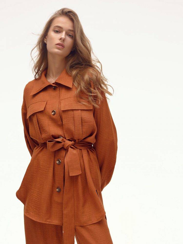 Сорочка Манго кольору кориця