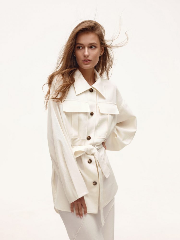 Mango shirt in white color