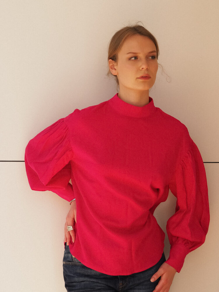 Блуза Евелін кольору цикламен