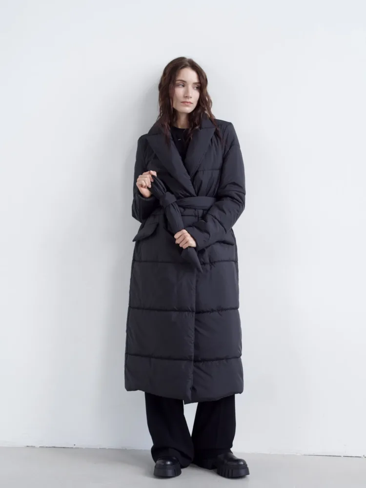 Пуховик Патріс чорного кольору