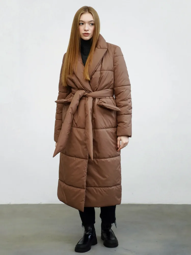 Пуховик Патріс кольору кемел