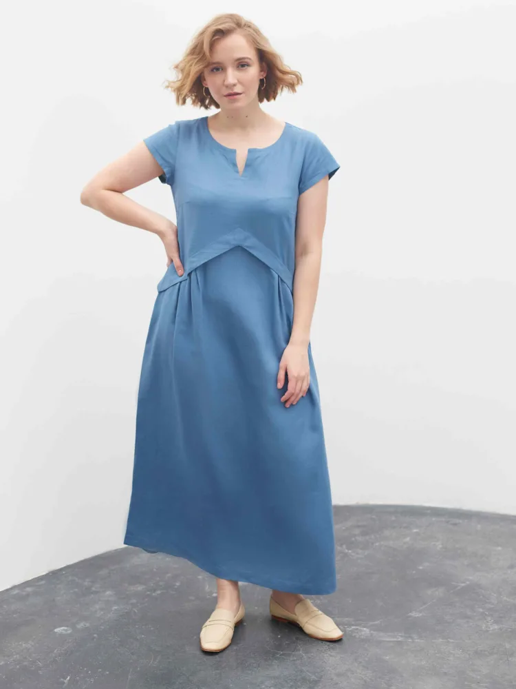 Juliet dress in blue color