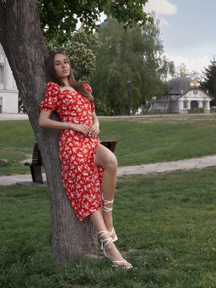 Сукня Дора червоного кольору