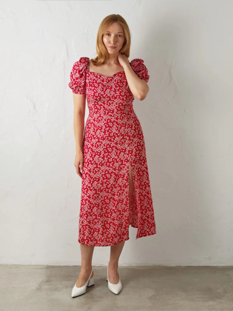 Сукня Дора червоного кольору 2