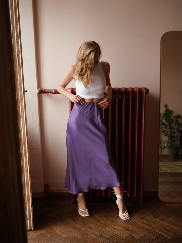 Спідниця Лана фіолетового кольору