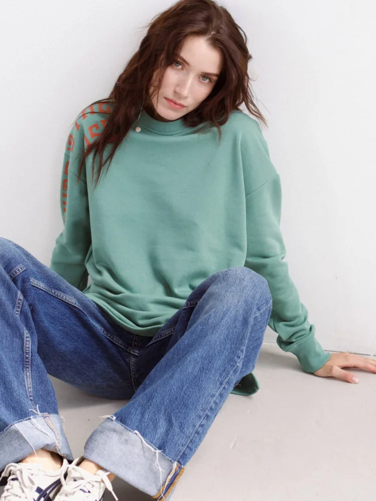 Світшот кольору ментол