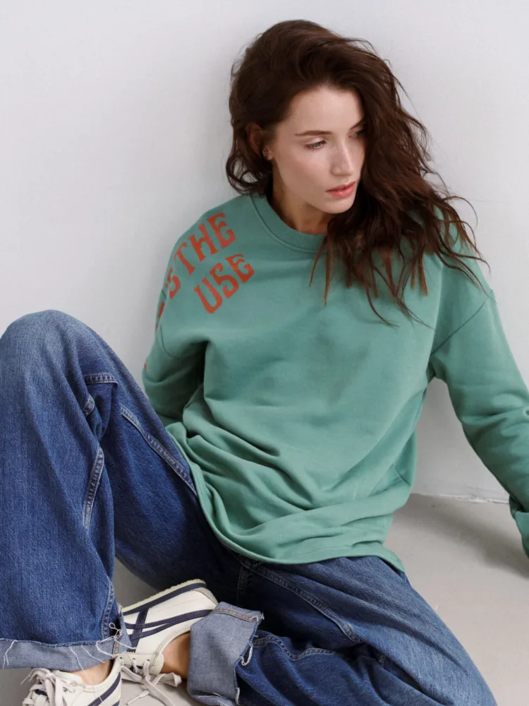 Світшот кольору ментол