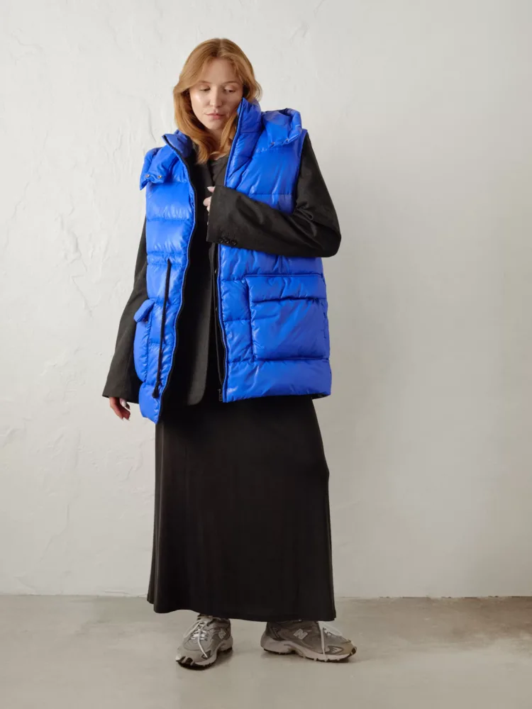 Жилетка Кері кольору ультрамарин