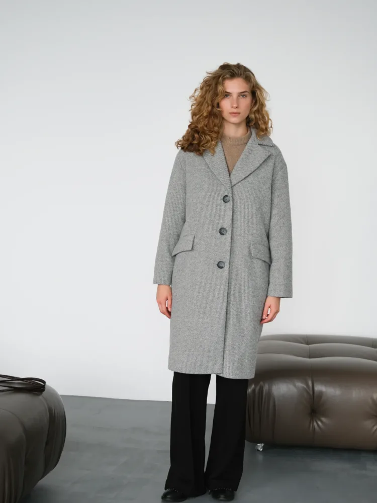 Gala coat in gray with insulation
