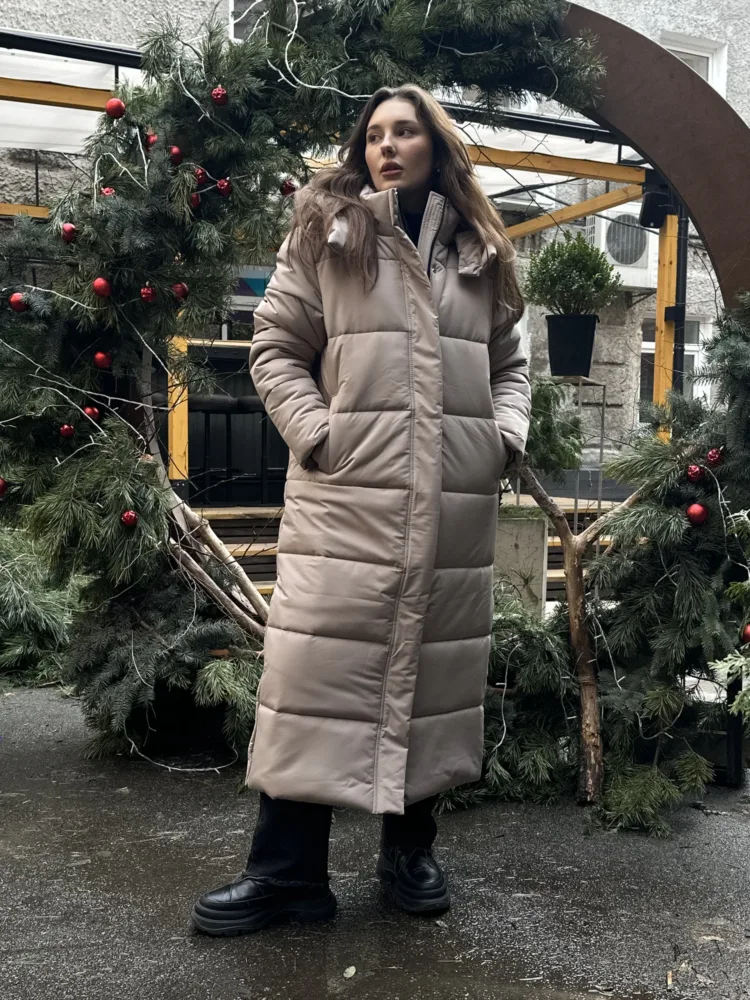 Пуховик мод. 089 кольору таш