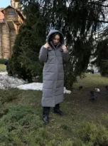 Пуховик подовжений, 0890