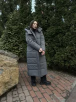 Пуховик подовжений, 0890