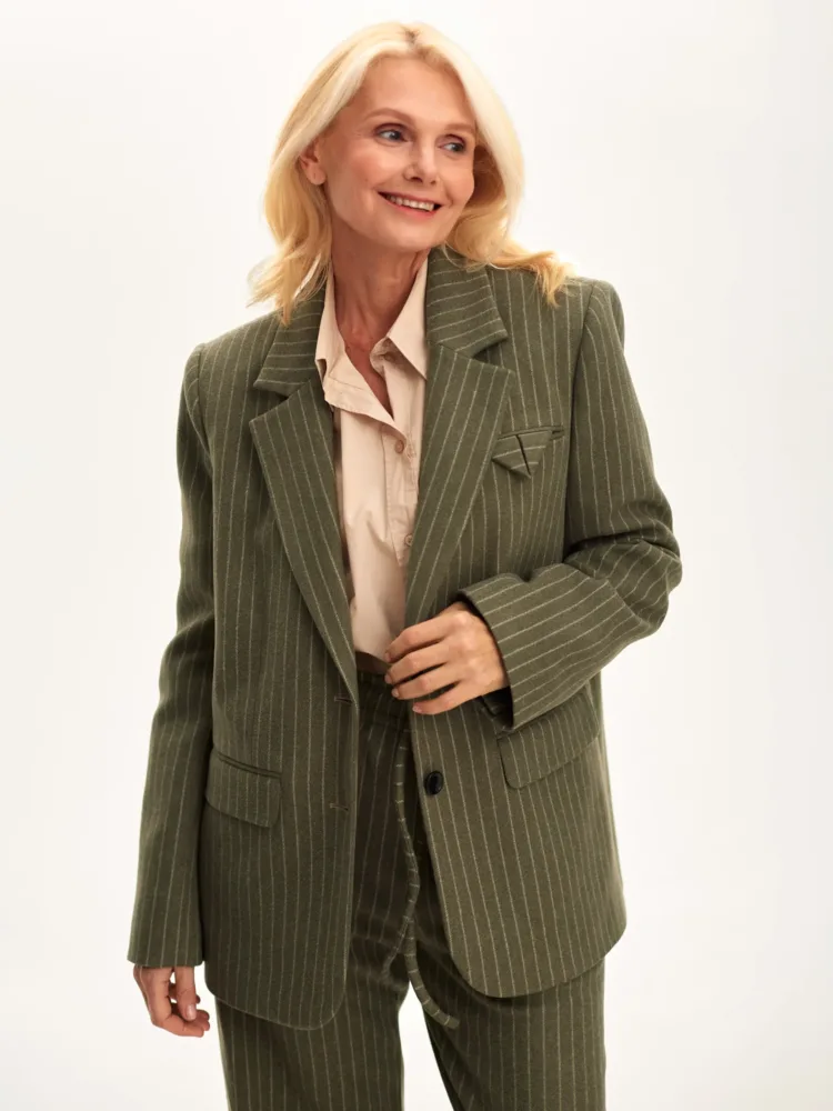 Жакет мод. 5041 оливкового кольору