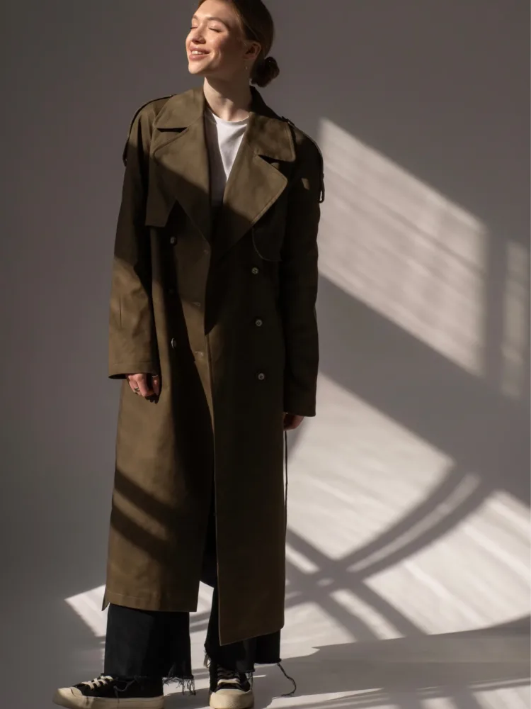 (Копія)(Копія)(Копія)Milk-colored trench coat