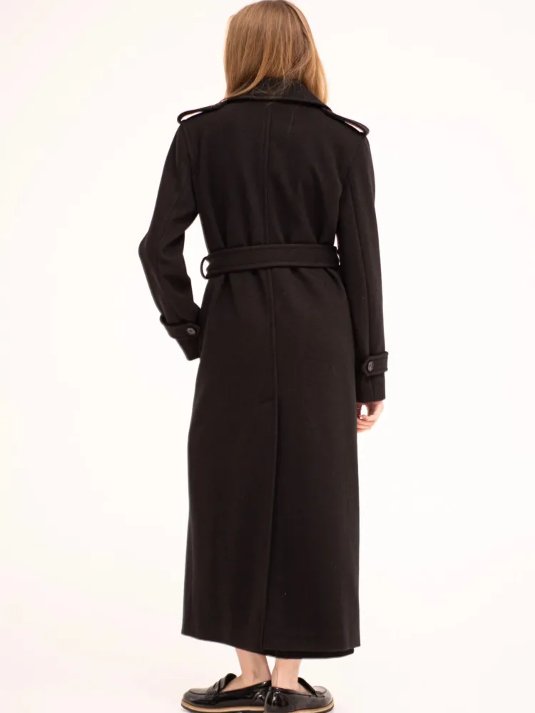 (Копія)Gala coat in graphite color with insulation