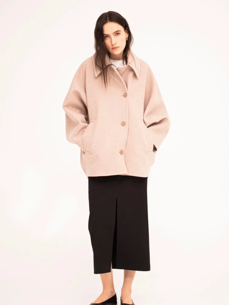 (Копія)(Копія)(Копія)Gala coat in graphite color with insulation