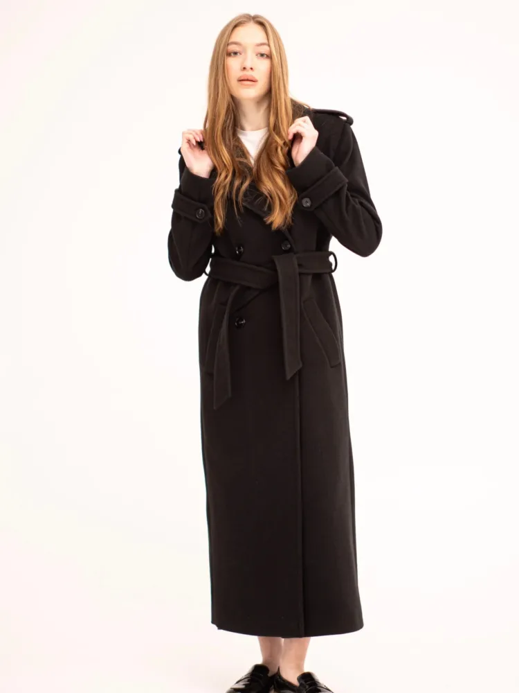 (Копія)Gala coat in graphite color with insulation