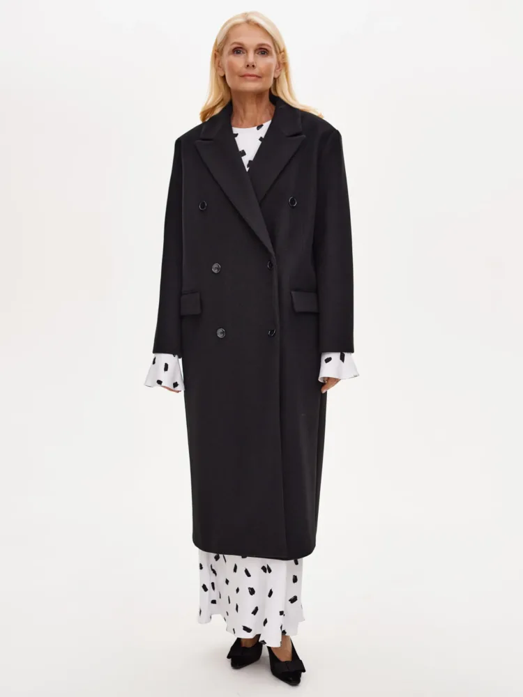 (Копія)Ether coat in black color