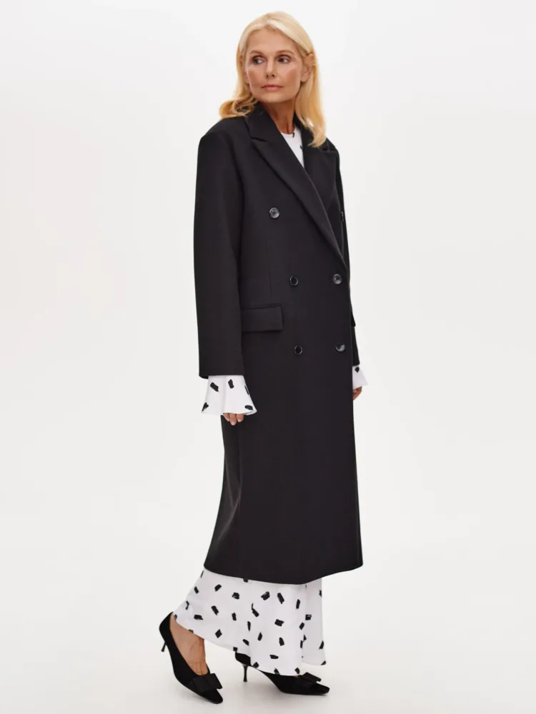 (Копія)Ether coat in black color