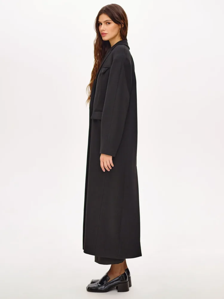 Пальто Boucle «Norah» мод. В010 чорного кольору