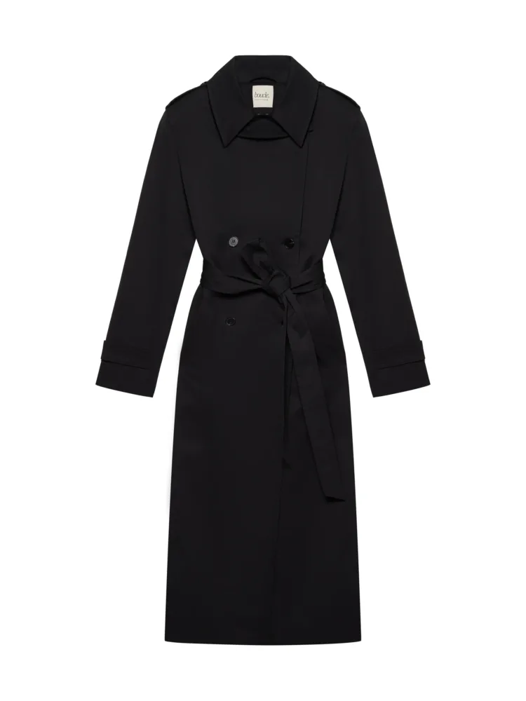 Тренч Boucle мод. Kenny колекції 2025 «Heritage cut» чорного кольору