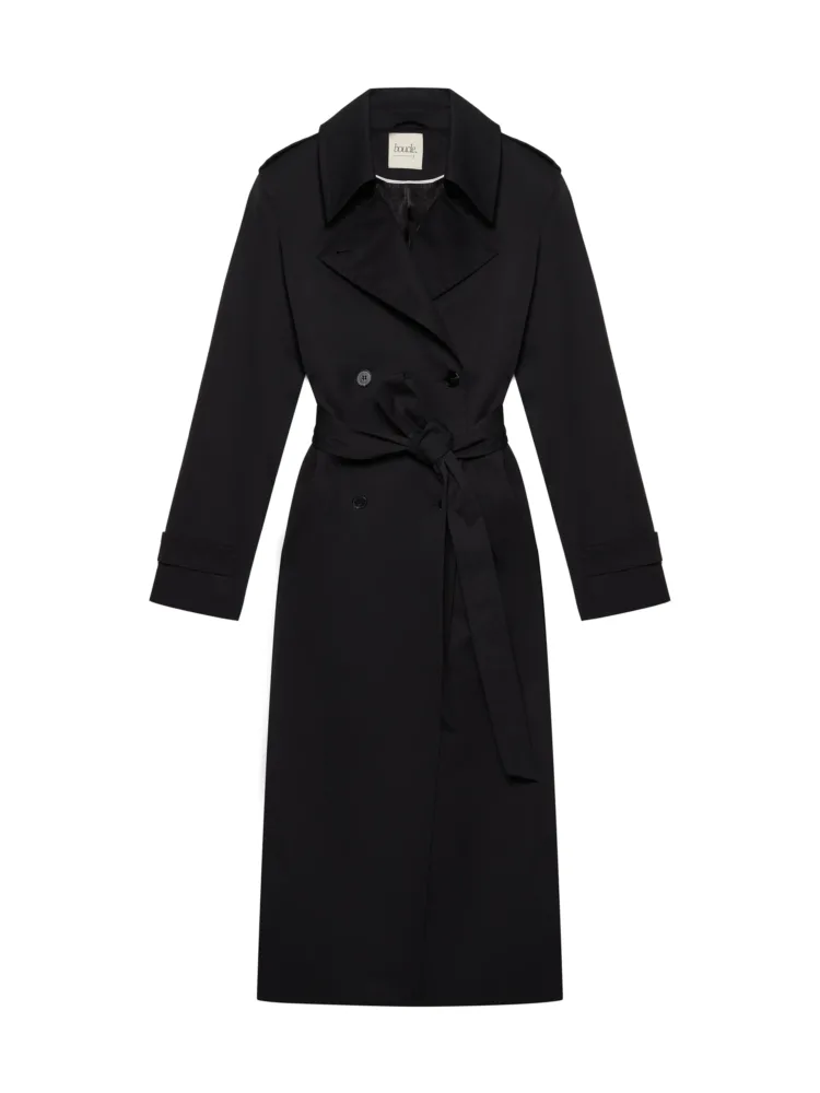 Тренч Boucle мод. Kenny колекції 2025 «Heritage cut» чорного кольору