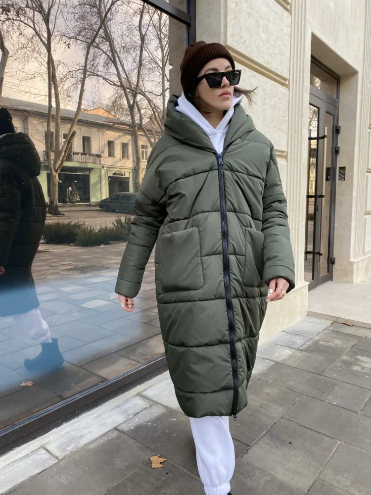 Пуховик Season мод. 0650 кольору хакі