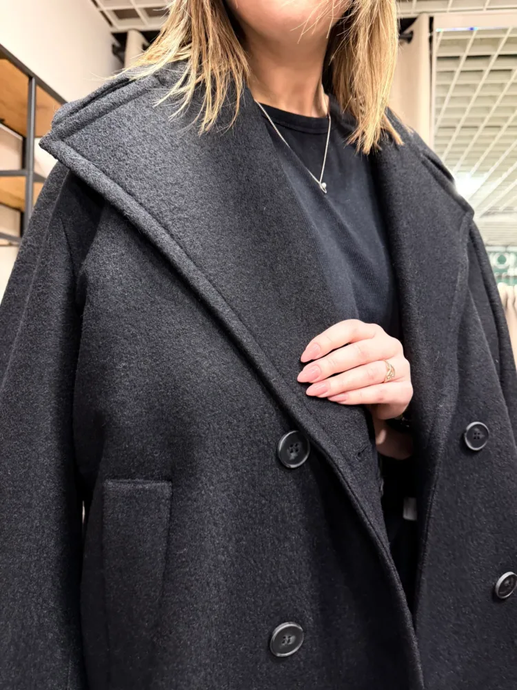 (Копія)(Копія)(Копія)(Копія)(Копія)(Копія)(Копія)(Копія)Gala coat in graphite color with insulation