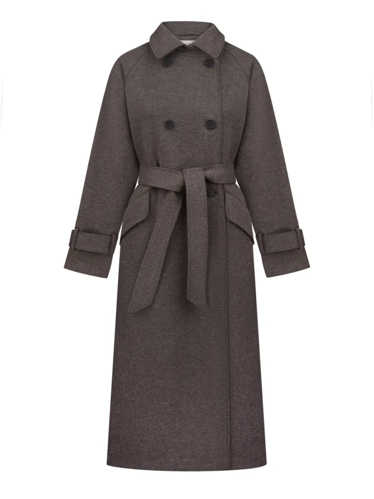 Пальто Boucle мод. B014 сірого кольору